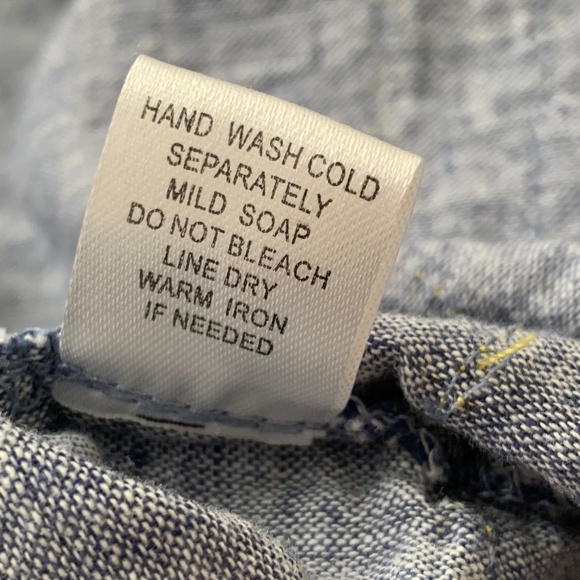 For Cynthia Chambray Sleeveless Shift Dress- Size Medium - Picture 11 of 11